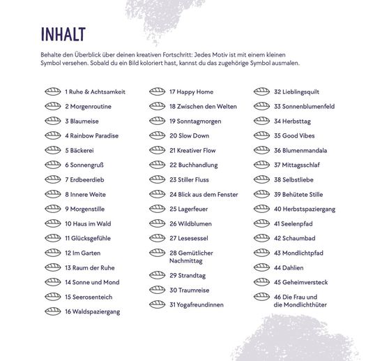 Libro "Colorful World - Ruhe & Achtsamkeit"