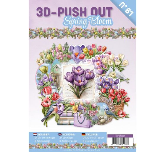 Libro di fogli fustellati 3D "Spring Bloom"