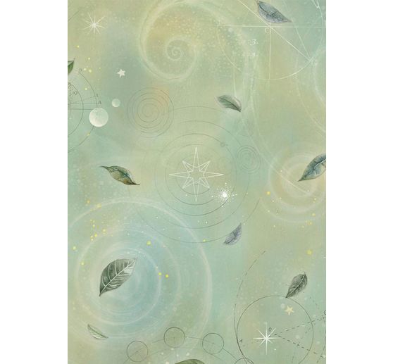 Motivo in paglia di seta backgrounds "A New Beginning", set di 8 pezzi