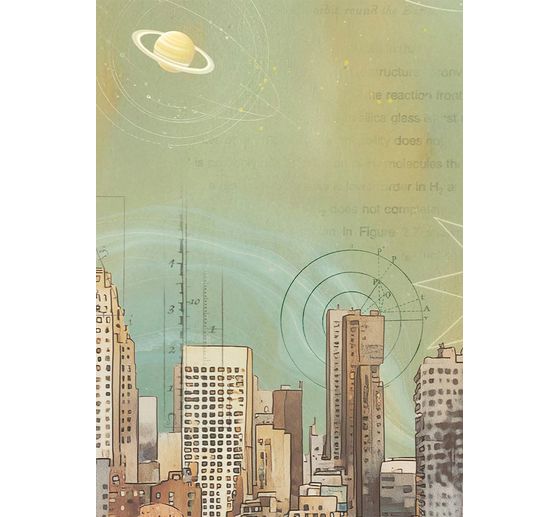 Motivo in paglia di seta backgrounds "A New Beginning", set di 8 pezzi