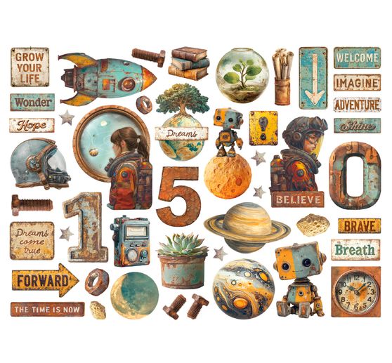 Motivi fustellati "A New Beginning"