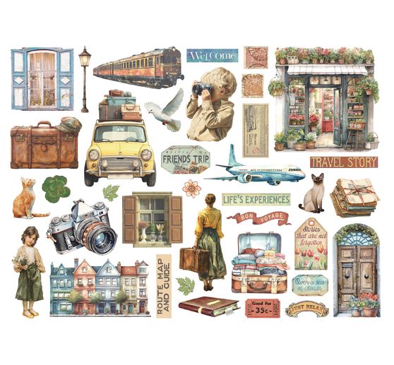 Punching motifs "Art of Travelling"