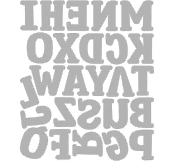 Fustella Sizzix Thinlits "Alphabet by Eileen Hull"