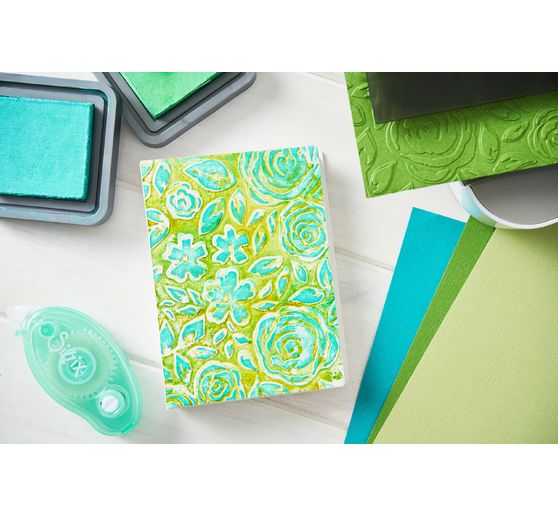 Sizzix Multi-Level Embossing template "Watercolor Bouquet"