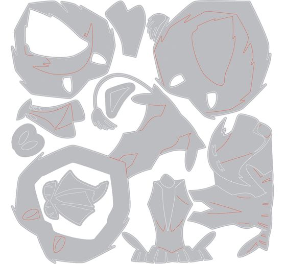 Sizzix Thinlits Punching template "Harrison - Mini Colorize by Tim Holtz"