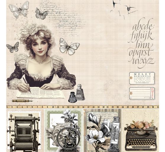 Carta per scrapbook "Typographic"