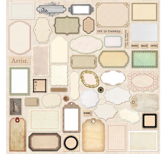 Carta per scrapbook "Typographic"