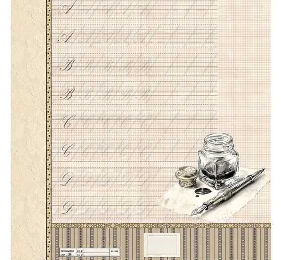 Carta per scrapbook "Typographic"
