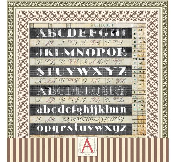 Carta per scrapbook "Typographic"