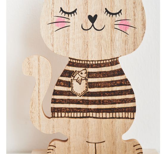 Figura di legno "Gatto" della VBS