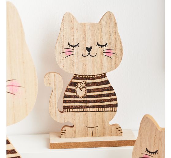 Figura di legno "Gatto" della VBS