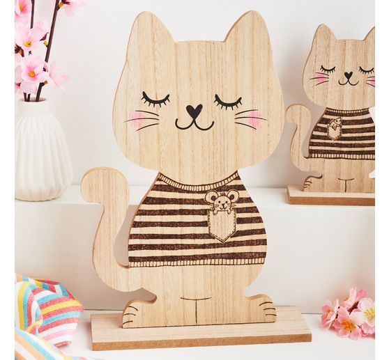 Figura di legno "Gatto" della VBS