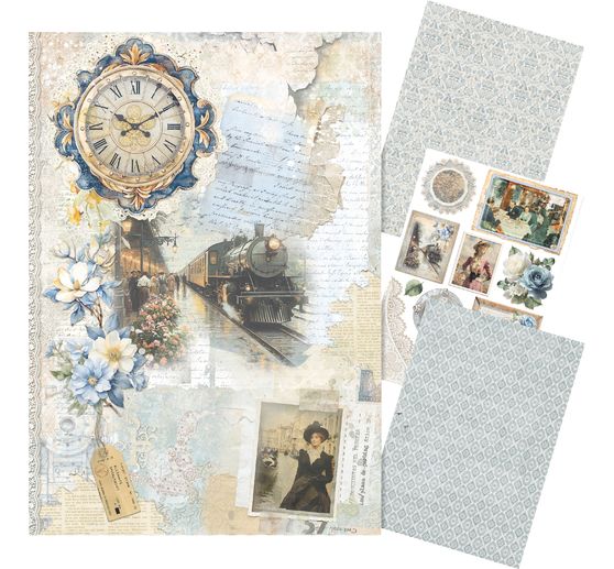 Motif straw silk assortment "Eastern Journey", set of 4