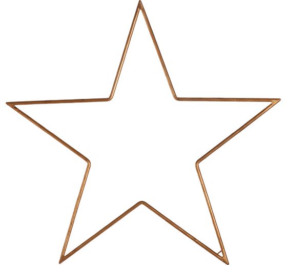 Anello in metallo "Star", vernice dorata