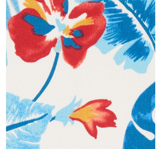 Tessuto popeline di cotone "Tropical Blue"