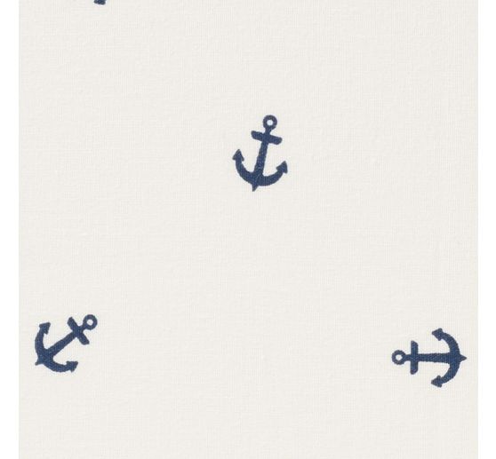 Cotton poplin fabric "Anchor"