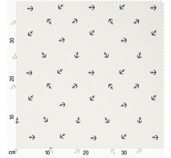 Cotton poplin fabric "Anchor"