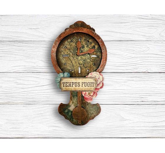 Motif straw silk backgrounds "Gardens of Time", set of 8