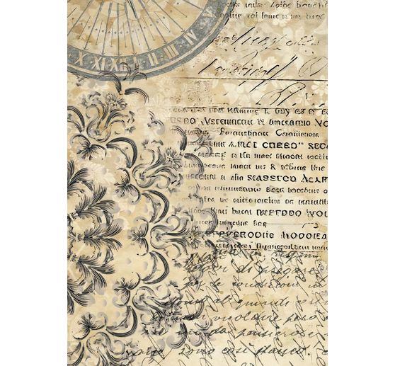 Motif straw silk backgrounds "Gardens of Time", set of 8