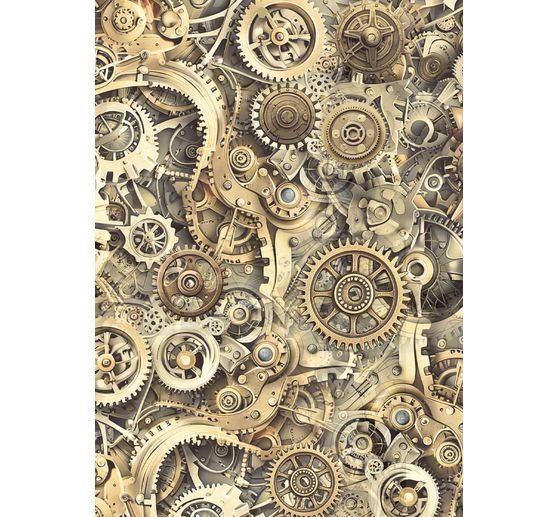 Motif straw silk backgrounds "Gardens of Time", set of 8