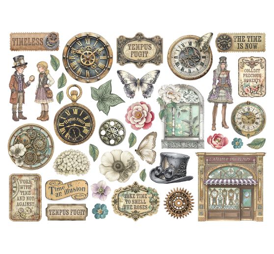 Motivi fustellati "Gardens of Time"