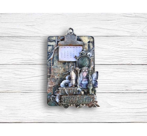 Silicone mould A5 "Gardens of Time", Clocks and Tubes