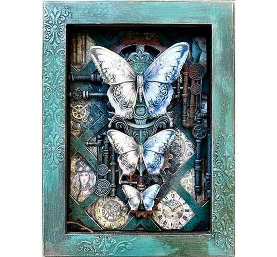 Silicone mould A5 "Gardens of Time", Clocks and Tubes