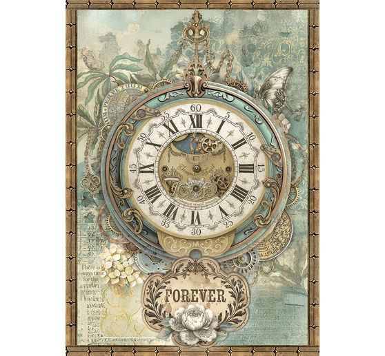 "Giardini del tempo" Assortimento di seta paglia con motivi, set di 8 pezzi