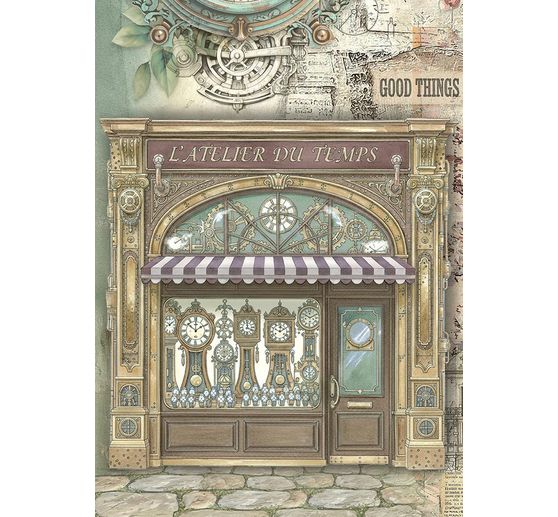 "Giardini del tempo" Assortimento di seta paglia con motivi, set di 8 pezzi