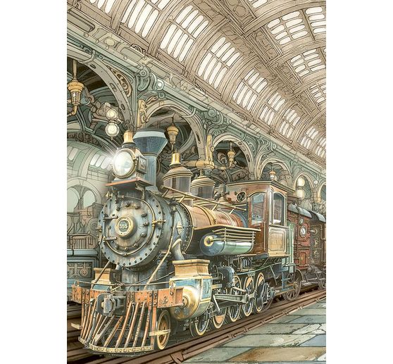 "Giardini del tempo" Assortimento di seta paglia con motivi, set di 8 pezzi