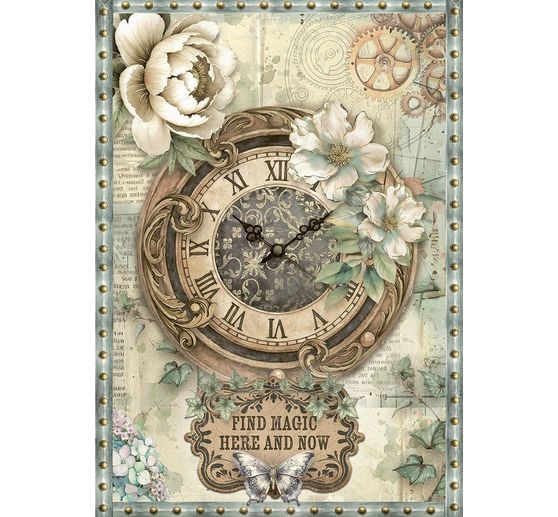 "Giardini del tempo" Assortimento di seta paglia con motivi, set di 8 pezzi