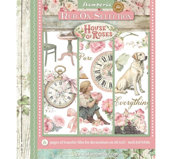 XL Rub On assortment "House of Roses"