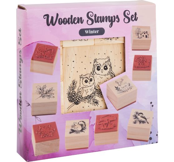 VBS Wooden stamp set "Wintertime"
