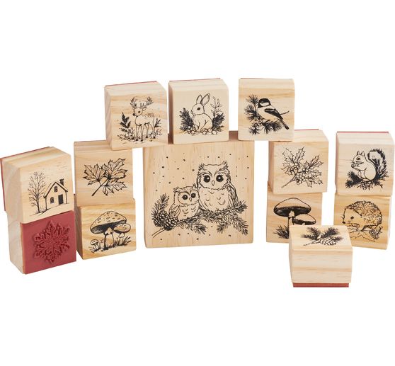 VBS Wooden stamp set "Wintertime"