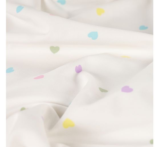 Tessuto jersey "Piccole Cuori"