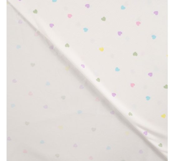Tessuto jersey "Piccole Cuori"