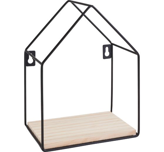 VBS Wall shelf "House", metal / wood