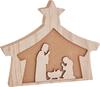 VBS Presepe in legno con incavo