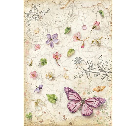Assortimento di seta paglia con motivi "All Around", DIN A4, set di 6 pezzi