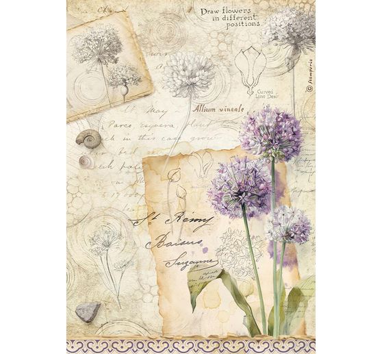 Assortimento di seta paglia con motivi "All Around", DIN A4, set di 6 pezzi