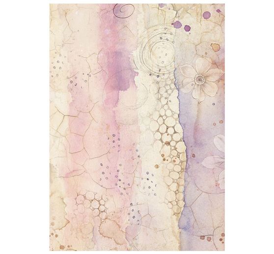 Seta di paglia con motivi backgrounds "All Around", DIN A6, set di 8 pezzi