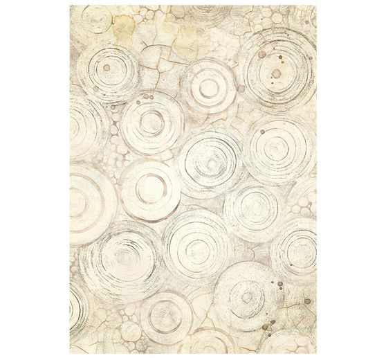 Seta di paglia con motivi backgrounds "All Around", DIN A6, set di 8 pezzi