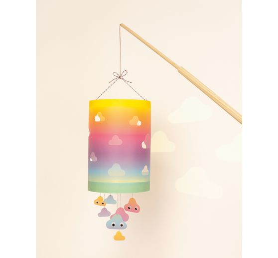 Lanterns handicraft set incl. LED light "Rainbow"