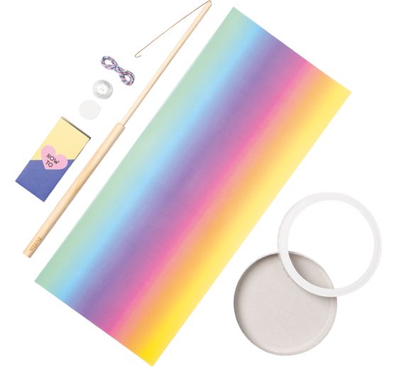 Lanterns handicraft set incl. LED light "Rainbow"