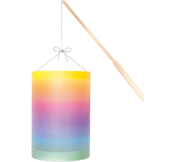 Lanterns handicraft set incl. LED light "Rainbow"