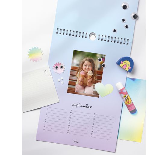 DIY Photo calendar "Shades of Rainbow"