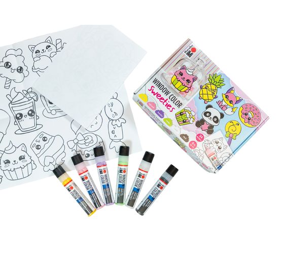 Window Color Marabu "Sweeties", 6 x 25 ml