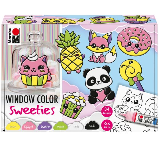 Window Color Marabu "Sweeties", 6 x 25 ml