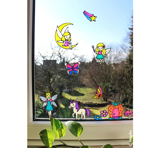 Window Color KiDs "Fata scintillante", 10 x 25 ml