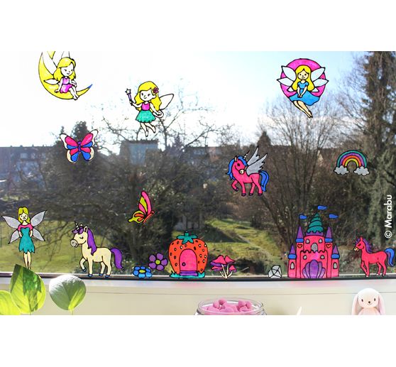 Window Color KiDs "Fata scintillante", 10 x 25 ml